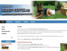 Tablet Screenshot of boudy-kotce.cz